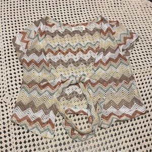 Tie Front Knit Top